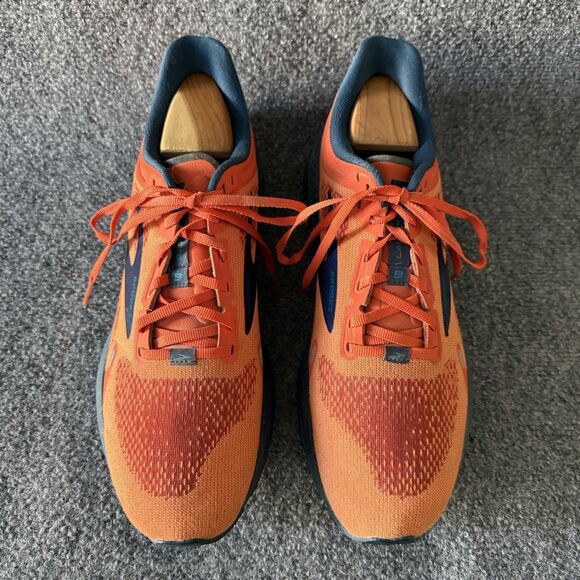 Brooks Launch GTS 9 Running Sneakers Shoes Orange Navy Men\'s Breathable Low Top main image 4